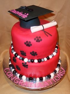 Maroon Graduation Cake Ideas Maroon Graduation Cake Ideas