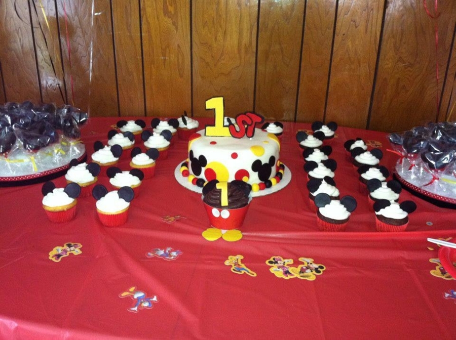 Mickey Mouse 1st Birthday Cake Mickey Mouse 1st Birthday Cake