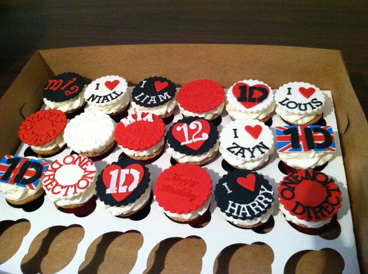 11 Photos of One Direction Birthday Cupcakes 11 Photos of One Direction Birthday Cupcakes