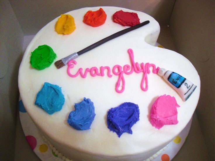 Paint Birthday Cake Ideas