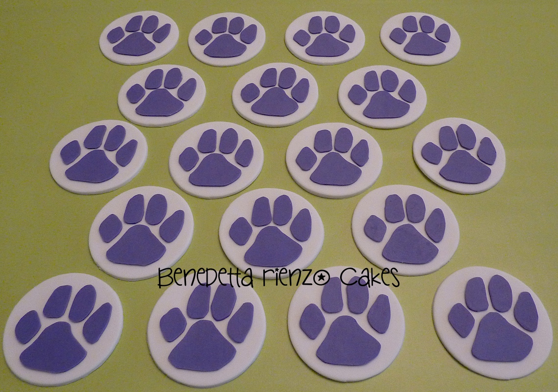 Paw Print Cupcake Toppers Paw Print Cupcake Toppers
