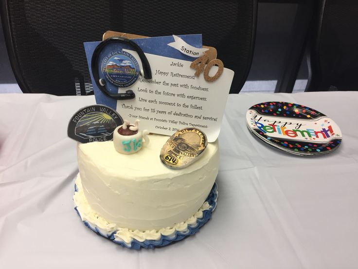 Police Dispatcher Retirement Cake Police Dispatcher Retirement Cake