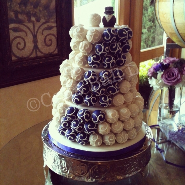 13 Grey And Purple Cupcake Wedding Cakes Photo Purple And Gray