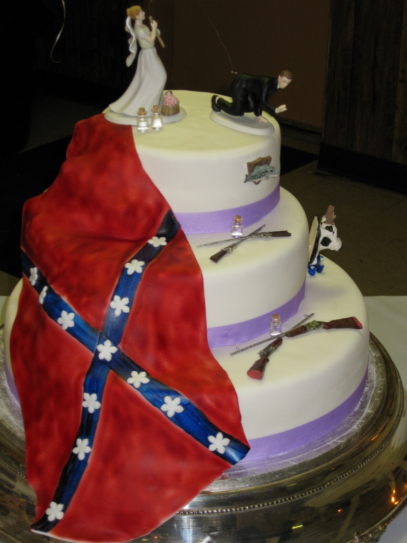 8 Redneck Rebel Flag Wedding Cakes Photo Redneck Wedding Cake