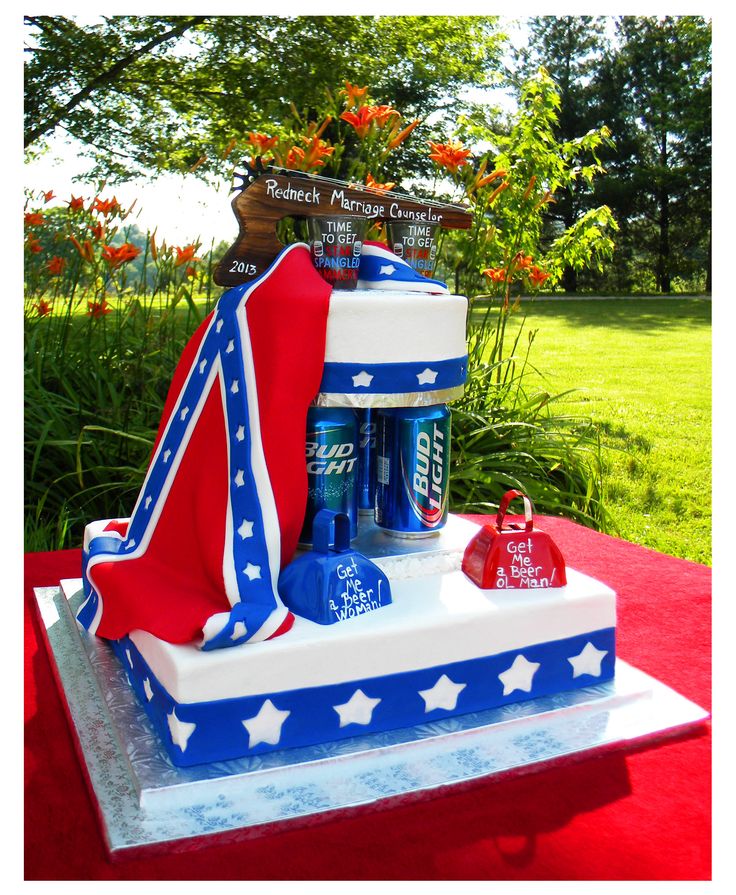 8 Redneck Rebel Flag Wedding Cakes Photo Cake Redneck Wedding Cake