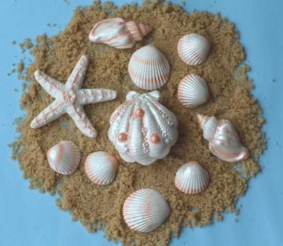 Sea Shell Wedding Cake Edible Decorations Sea Shell Wedding Cake Edible Decorations