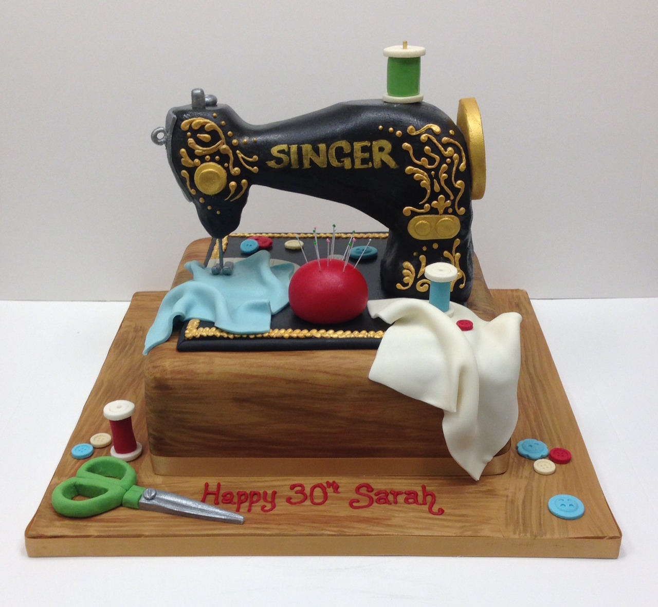 Sewing Machine Birthday Cake Sewing Machine Birthday Cake