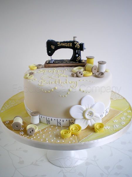 Sewing Machine Cake Sewing Machine Cake