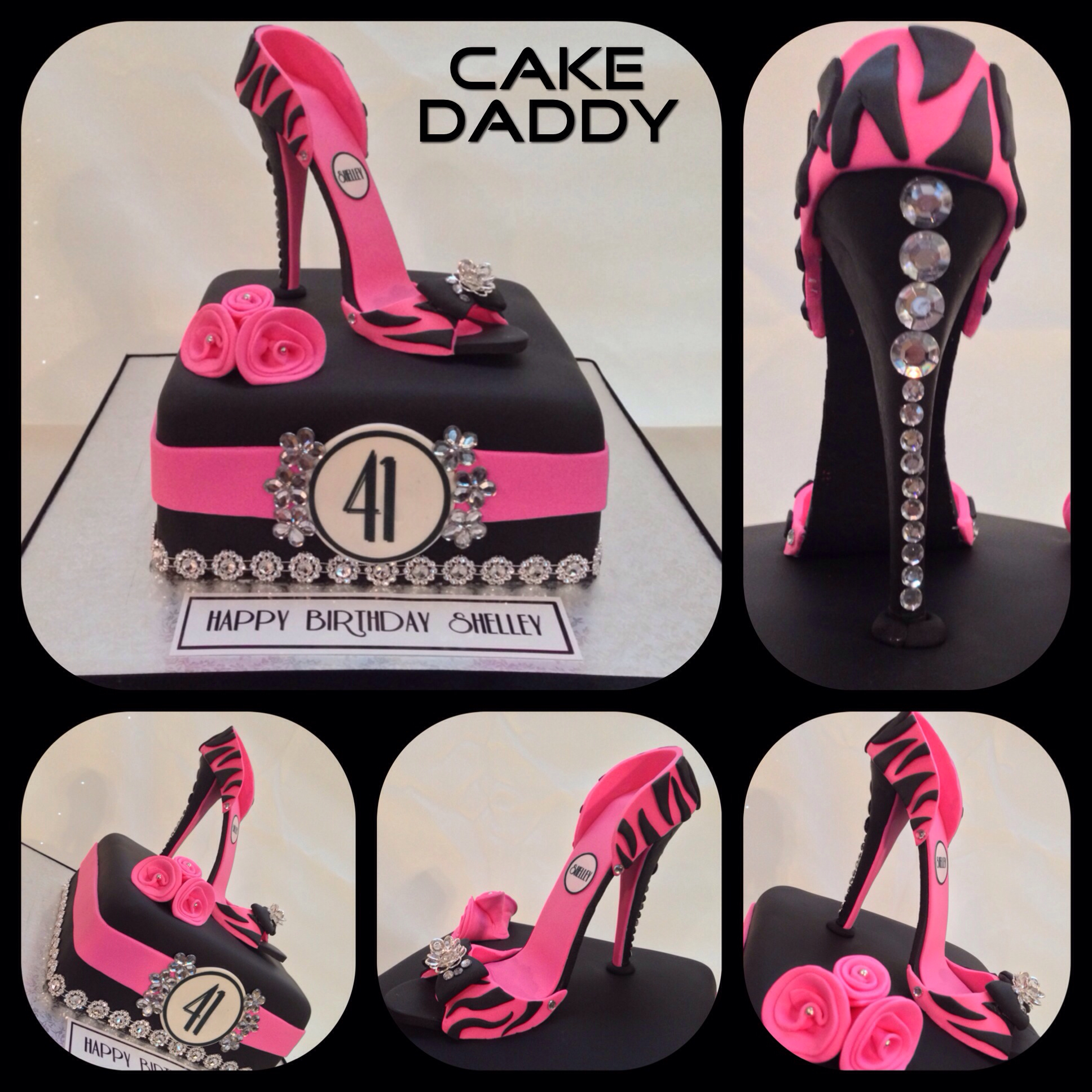 Zebra Print Birthday Cake Zebra Print Birthday Cake