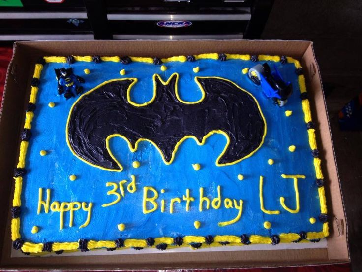 Batman Full Sheet Cake Batman Full Sheet Cake
