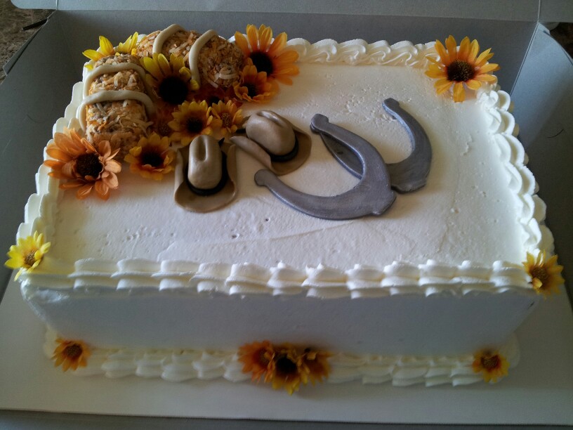 Country Themed Bridal Shower Cake Country Themed Bridal Shower Cake