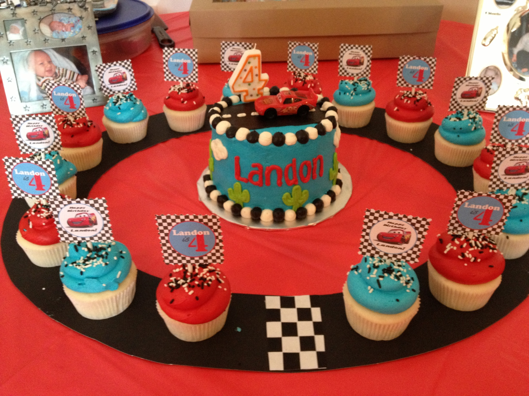 12 Disney Cars Birthday Cupcakes Photo Disney Pixar Cars Birthday