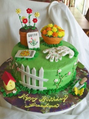 12 Gardening Cakes For Women Photo Garden Birthday Cake Ideas Garden Birthday Cake Ideas