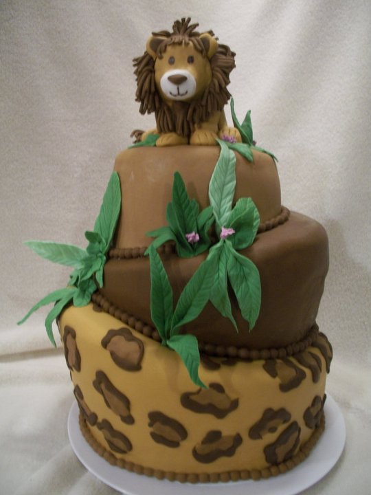 Lion Baby Shower Cake Lion Baby Shower Cake
