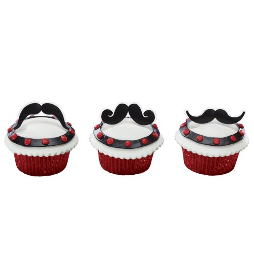 Little Man Mustache Cupcakes