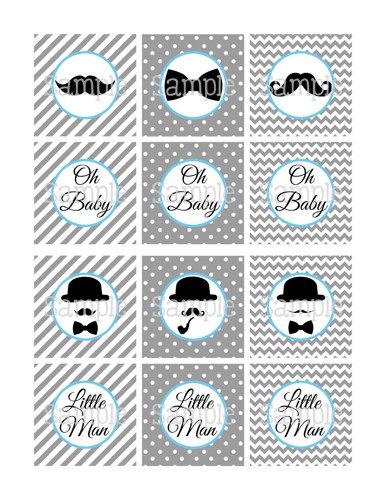 Mustache Baby Shower Printables Mustache Baby Shower Printables