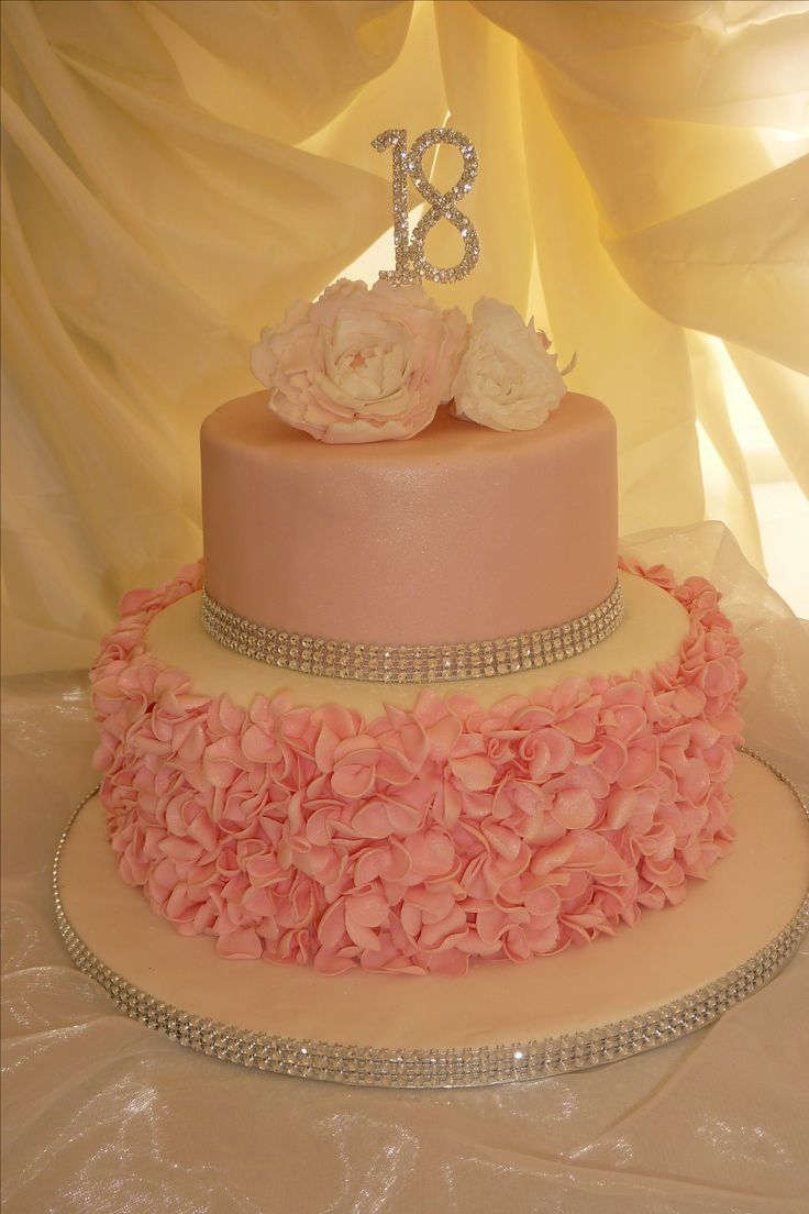 Pink 18th Birthday Cake Pink 18th Birthday Cake