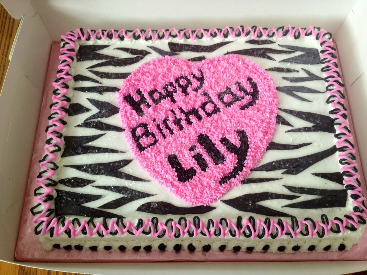 Pink Zebra Cakes for Girls 