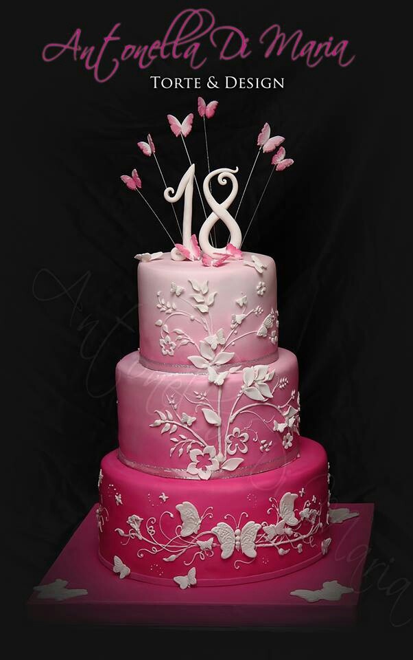 Purple 18th Birthday Cake Purple 18th Birthday Cake