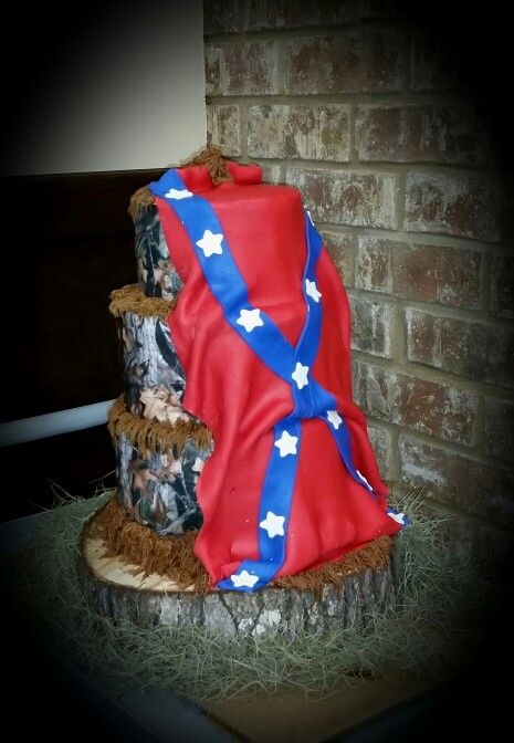 7 Camo Rebel Flag Cakes Photo Redneck Wedding Cake And Rebel Flag And Camo Wedding Cake