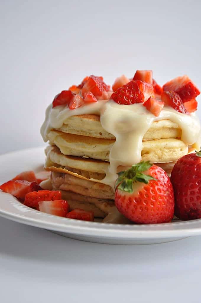 Strawberry Cream Cheese Pancakes Strawberry Cream Cheese Pancakes