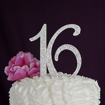 Sweet 16 Birthday Cake Toppers Sweet 16 Birthday Cake Toppers