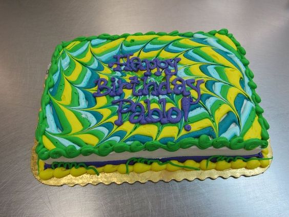 Tie Dye Sheet Cake Tie Dye Sheet Cake