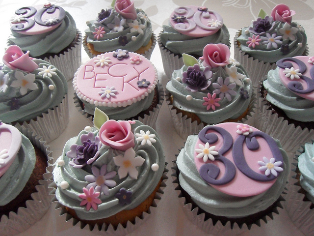 30th Birthday Cupcakes 30th Birthday Cupcakes
