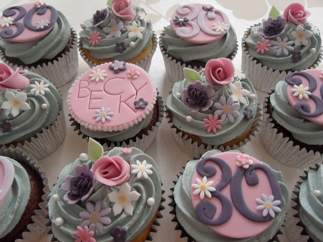 30th Birthday Cupcakes 30th Birthday Cupcakes