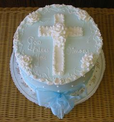 Baby Boy Baptism Cake Idea Baby Boy Baptism Cake Idea
