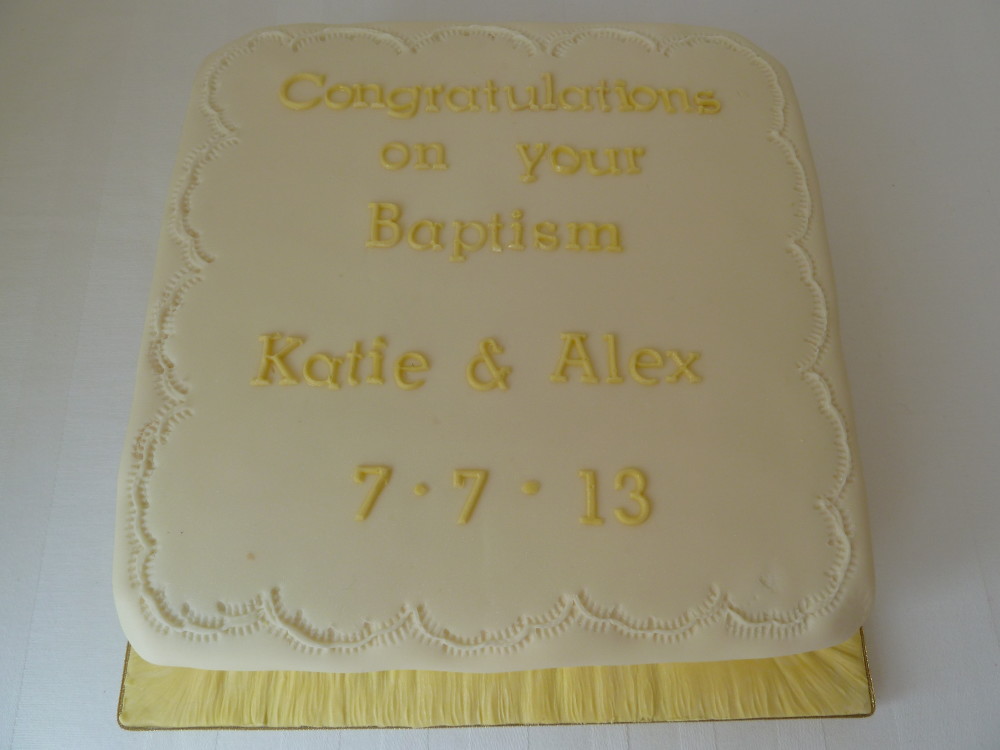 Baptism and Birthday Cake Baptism and Birthday Cake