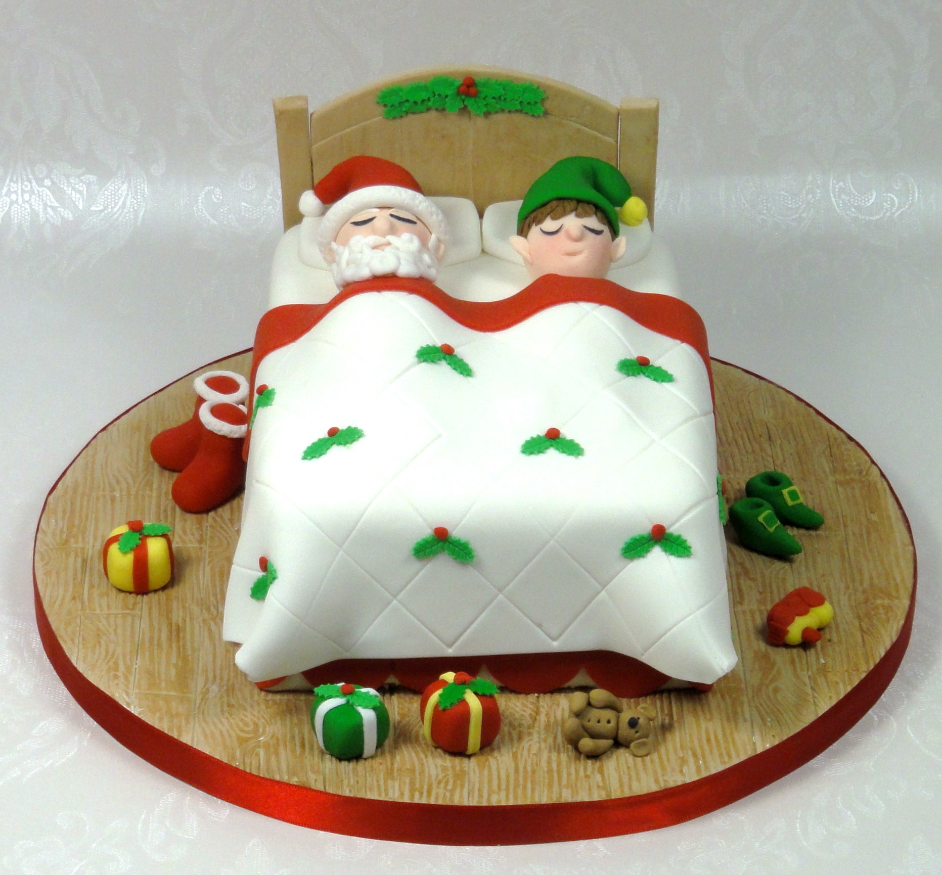 Christmas Bed Cake Christmas Bed Cake