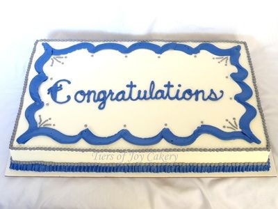 Congratulations Sheet Cake Congratulations Sheet Cake