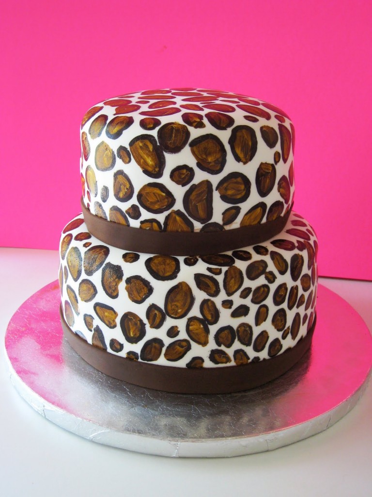 Leopard Print Birthday Cake Leopard Print Birthday Cake
