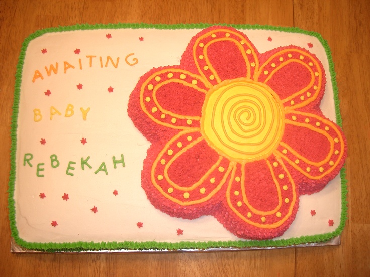 Pink Flowers On Sheet Cake Pink Flowers On Sheet Cake