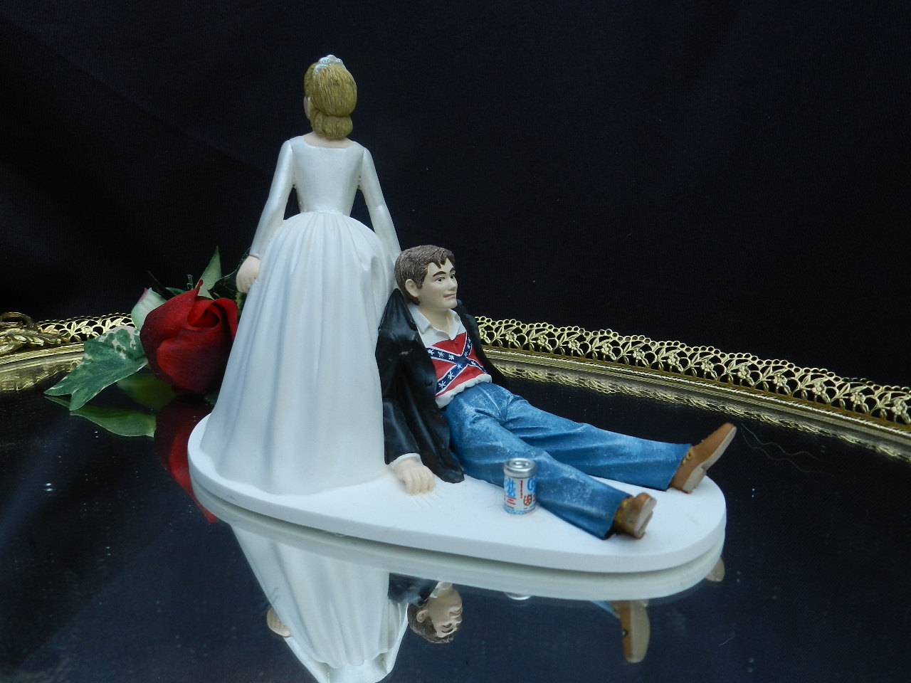 11 Rebel Wedding Cakes Photo Flag Cake Toppers Rebel Flag Wedding Cake Toppers
