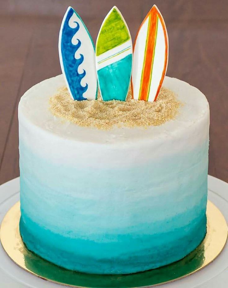 Surf Birthday Cake Surf Birthday Cake