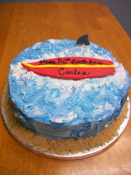 Surfing Theme Birthday Cake Surfing Theme Birthday Cake