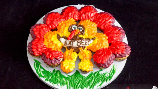 Turkey Cupcake Cake Turkey Cupcake Cake