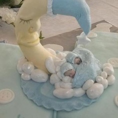 Twins Christening Cake Twins Christening Cake