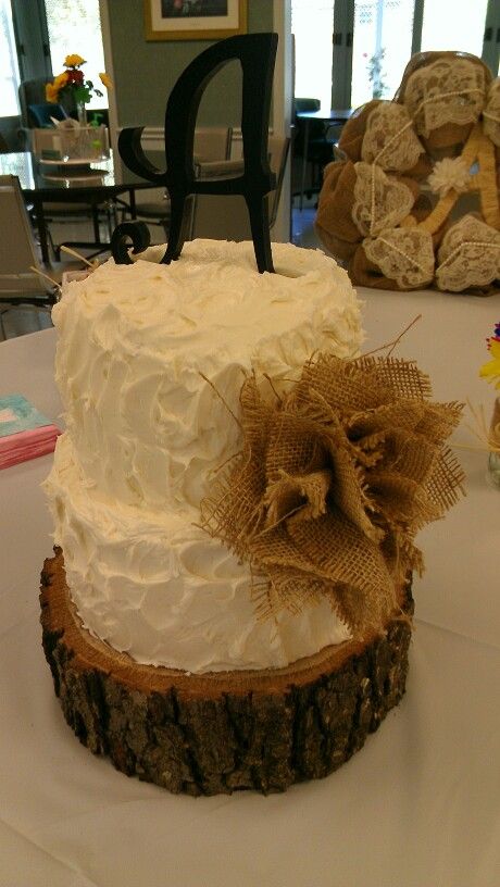 Bridal Shower Cakes with Burlap Bridal Shower Cakes with Burlap