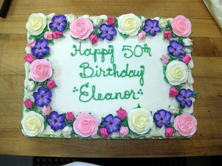 Flower Sheet Cake Decorating Flower Sheet Cake Decorating