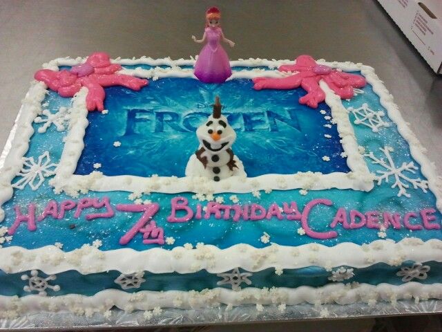 Frozen Themed Half Sheet Cakes Frozen Themed Half Sheet Cakes