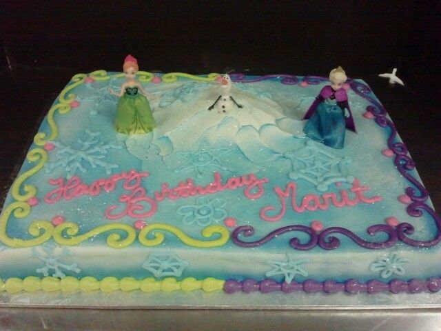 Frozen Themed Half Sheet Cakes Frozen Themed Half Sheet Cakes