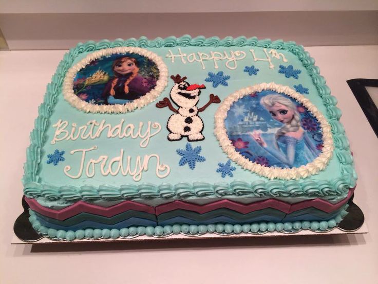 Frozen Themed Sheet Cake Frozen Themed Sheet Cake