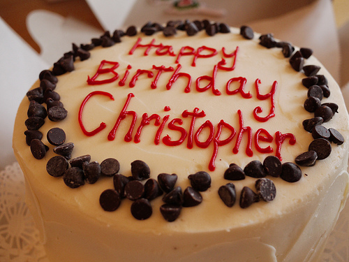 Happy Birthday Chris Cake