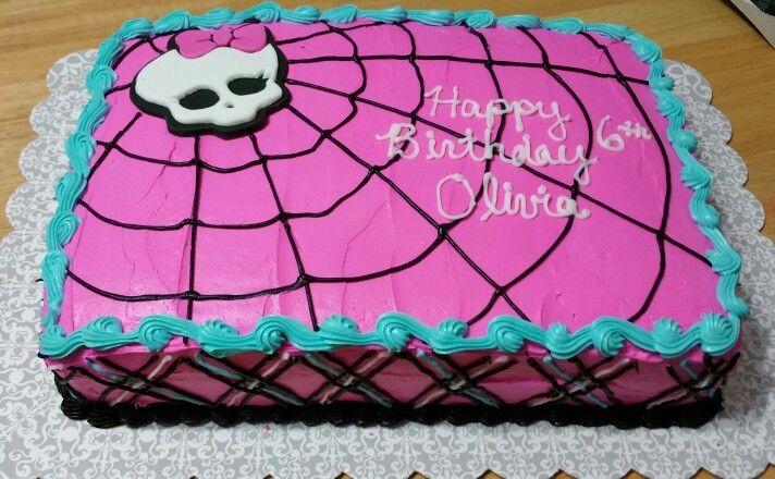 Monster High Sheet Cake Monster High Sheet Cake