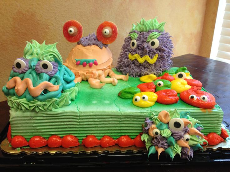 Monster Sheet Birthday Cake Monster Sheet Birthday Cake