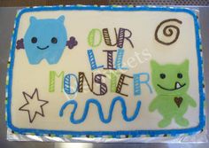Monster Theme Sheet Cake Monster Theme Sheet Cake