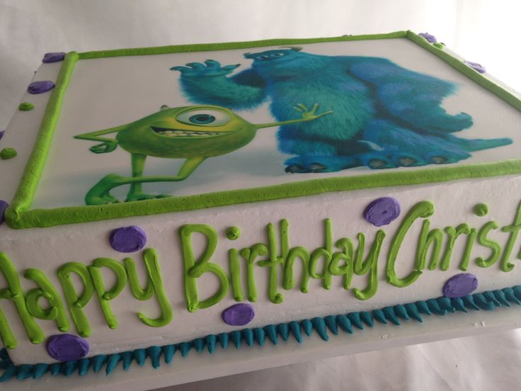 Monsters Inc. Sheet Cake Monsters Inc. Sheet Cake